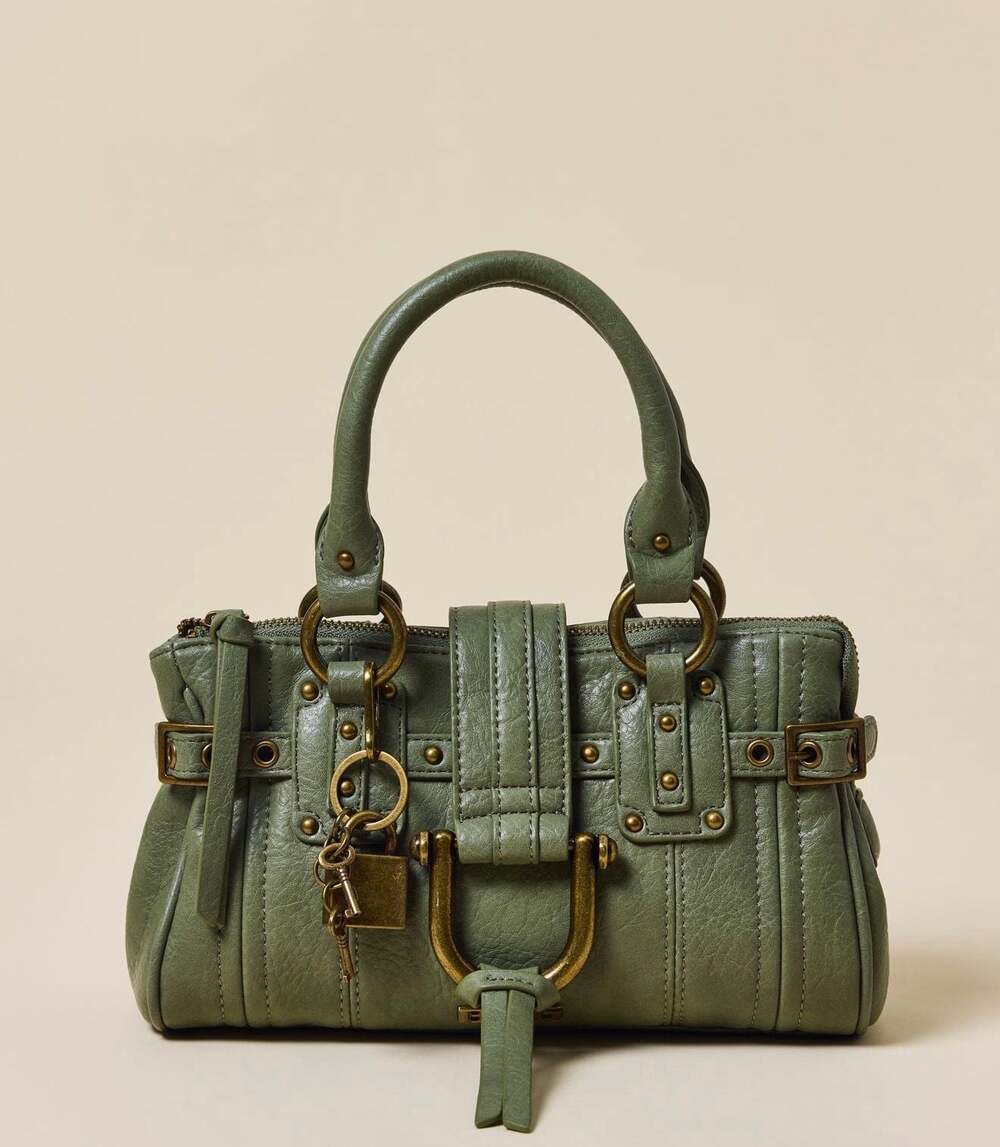 BDG Mini Karlie Lock Crossbody Bag in Green NWT